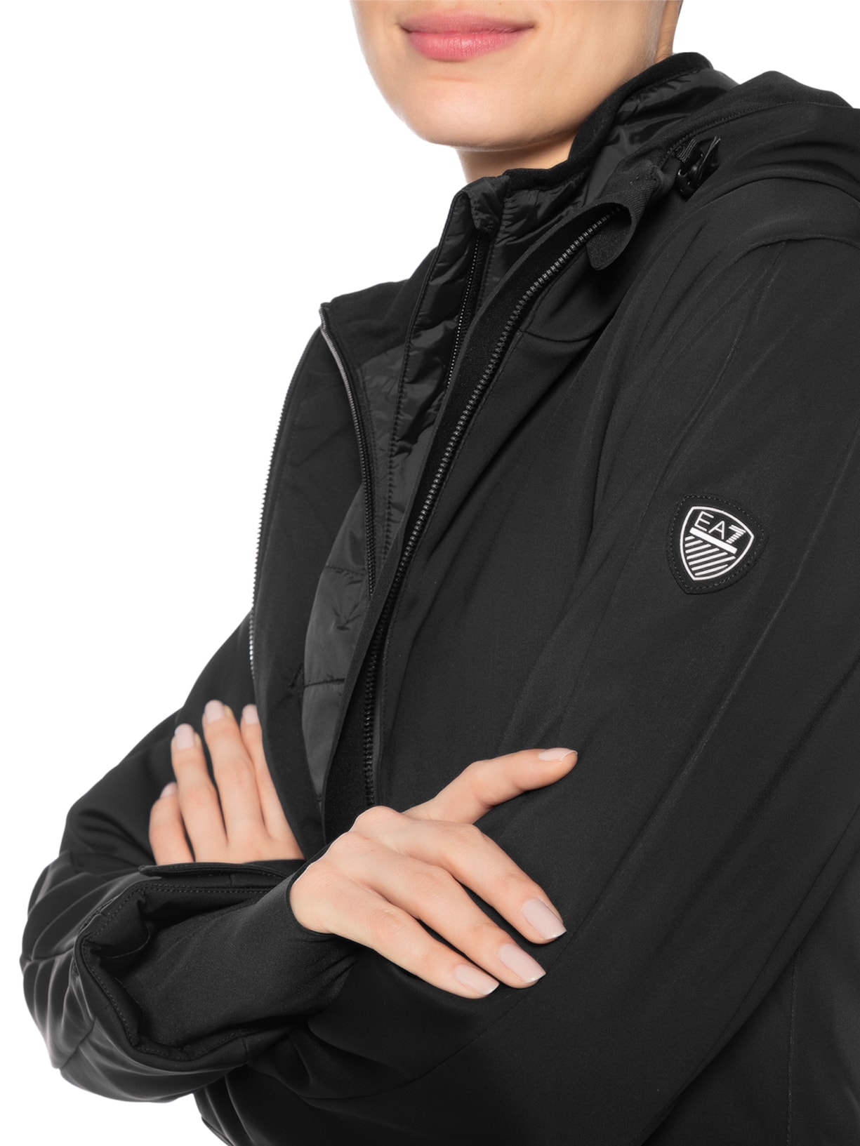 Conjunto Feminino Para Ski Preto Ea7 Emporio Armani