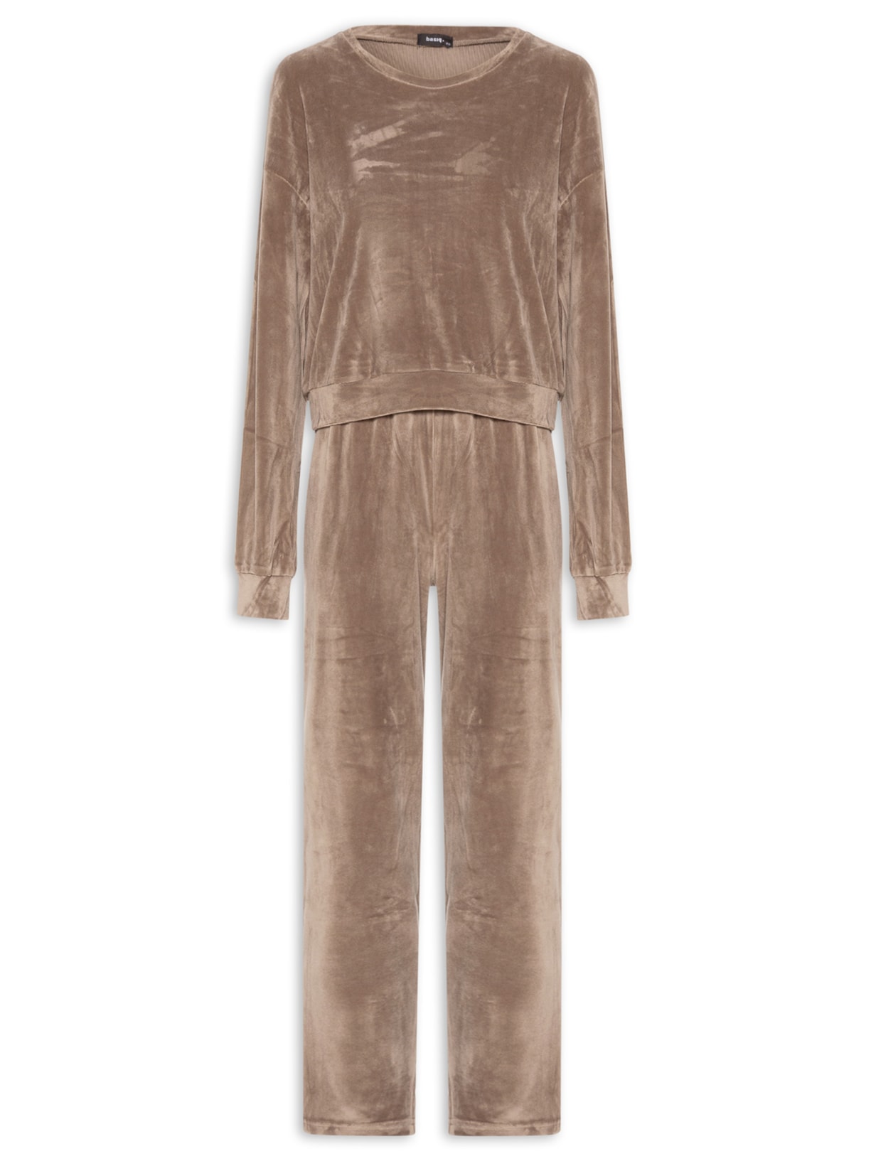 Conjunto Feminino Plush - Marrom