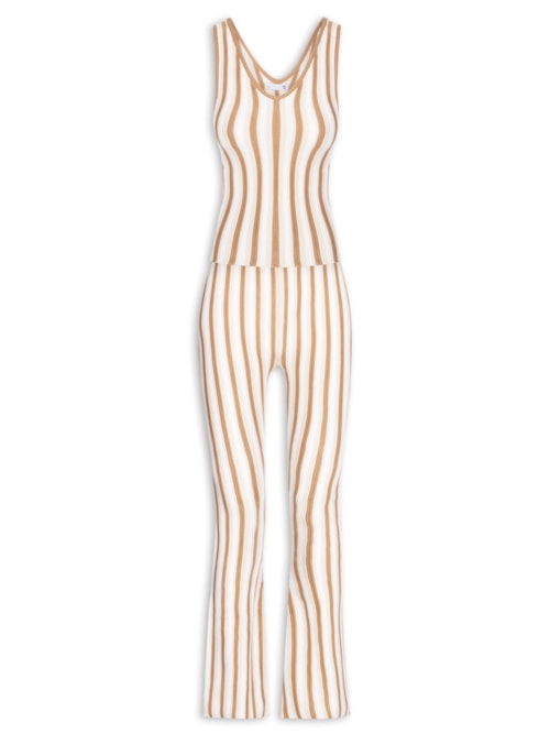Conjunto Feminino Regata e Calça - Off White