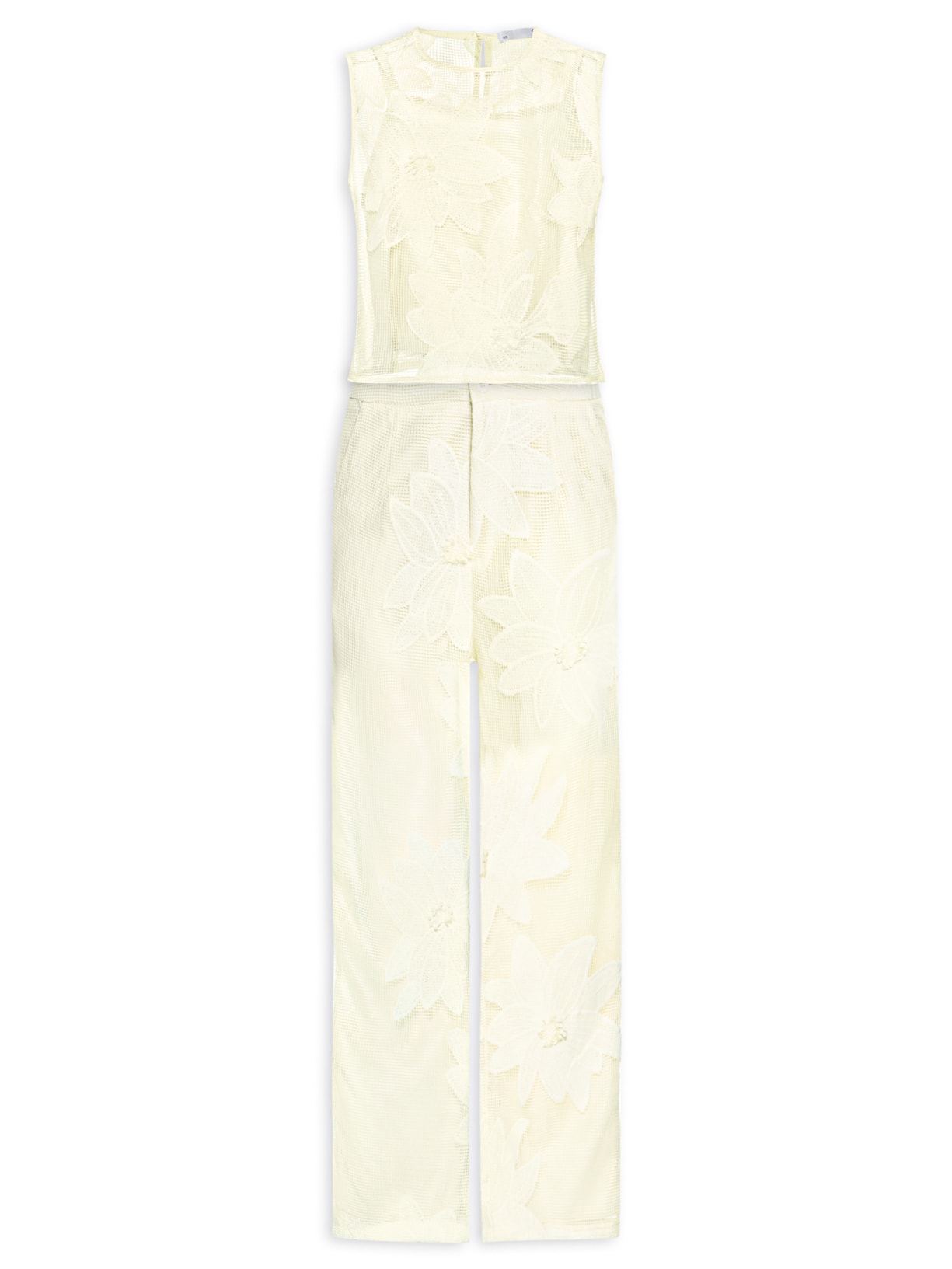 Conjunto Feminino Regata e Calça Pantalona Em Tela Amarelo '2Essential