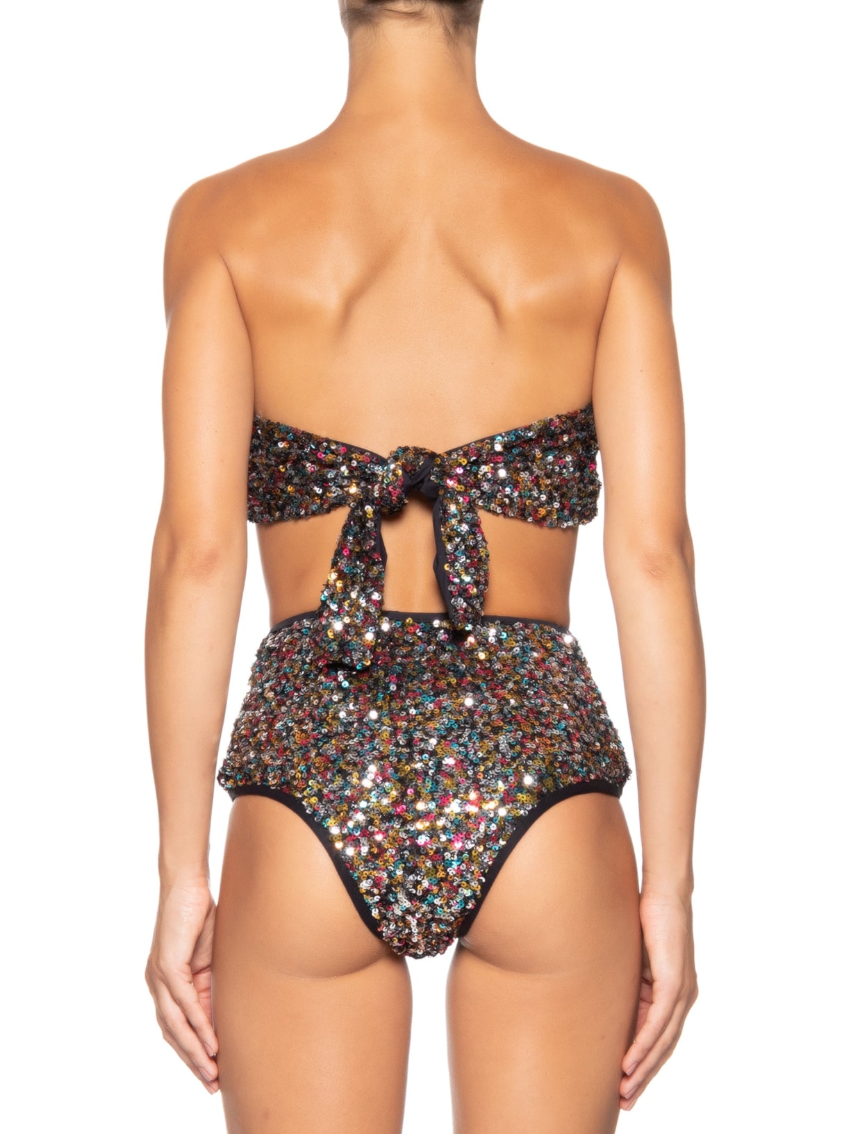 Conjunto Feminino Top E Hot Paetê Color Preto Dress To