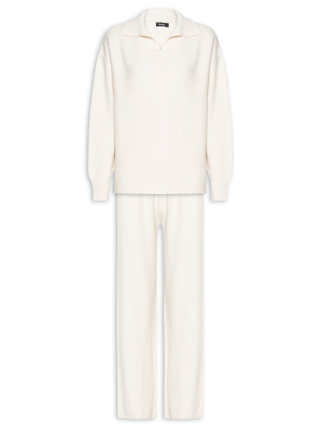 Conjunto Feminino Tricot Comfy - Off White