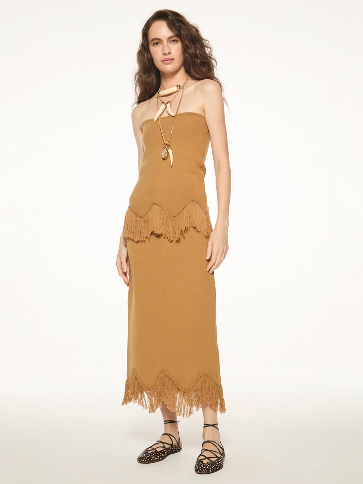 Conjunto Feminino Tricot Lipa Marrom Mixed