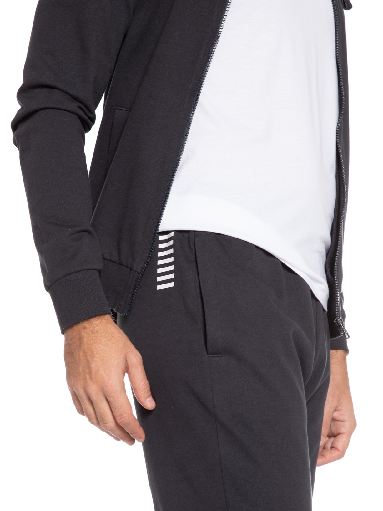 Conjunto Jaqueta E Calça Cinza Ea7 Emporio Armani