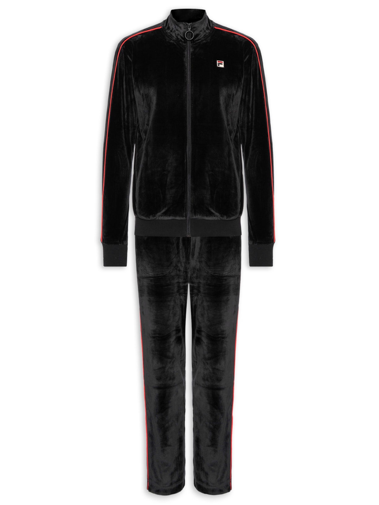 Conjunto Masculino Agasalho Fila F Box II - Preto