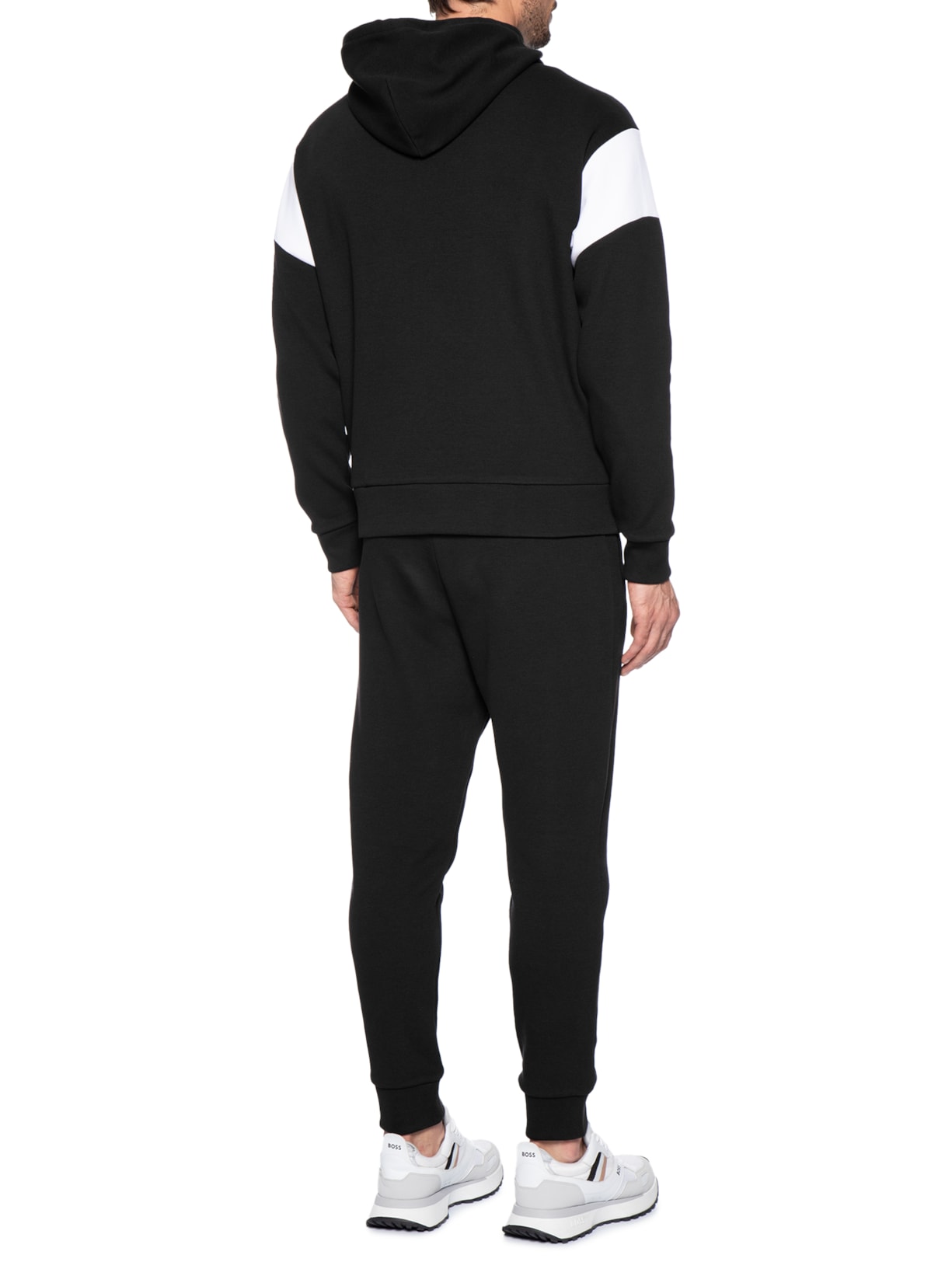 Conjunto Masculino Agasalho Sw Track Suit Set Preto Boss