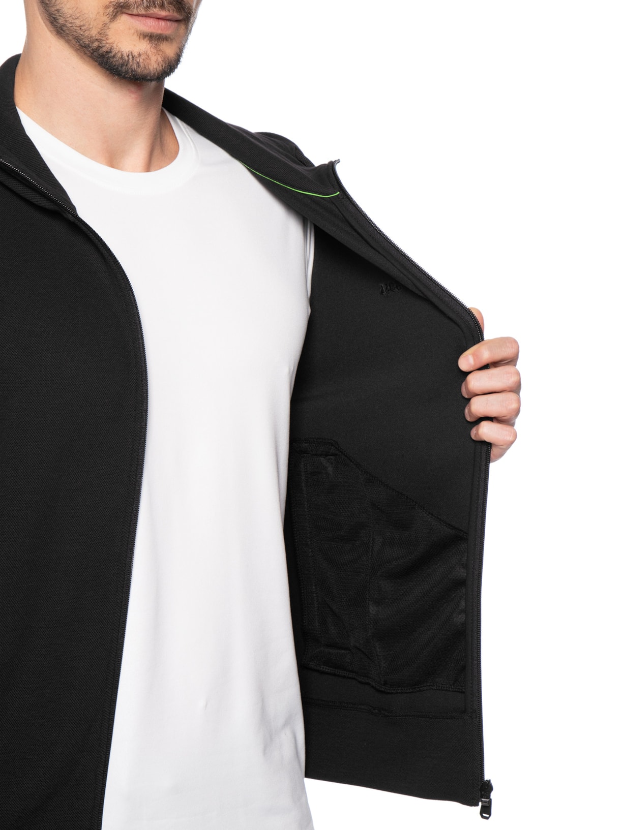 Conjunto Masculino Agasalho Sw Track Suit Set Preto Boss