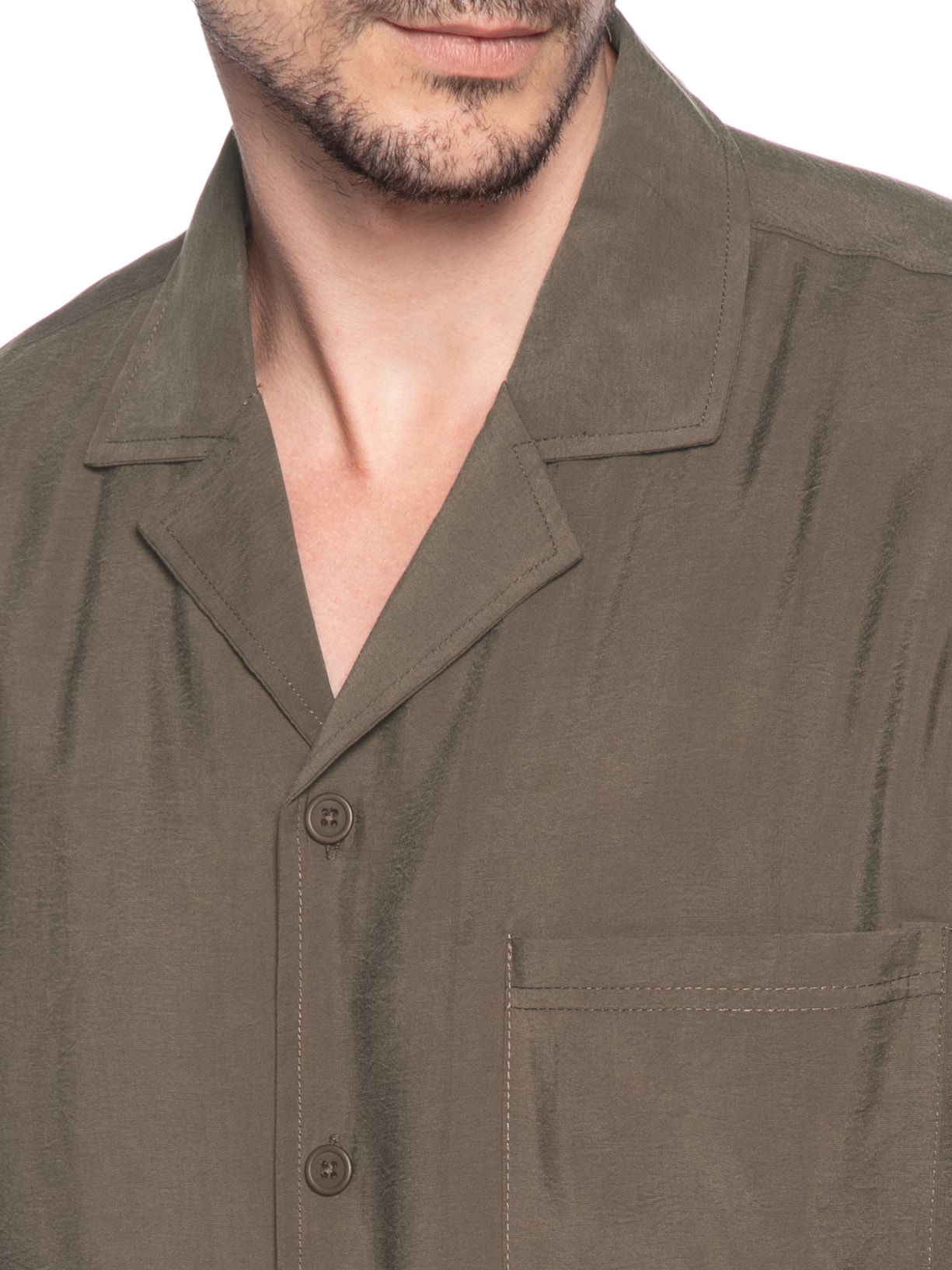 Conjunto Masculino Camisa E Calça Comfy Marrom '2 Essential