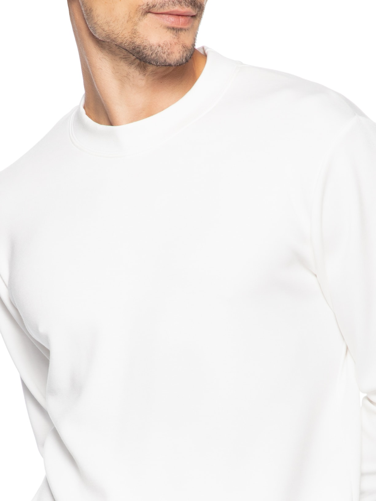 Conjunto Masculino de Moletom Gola Careca Branco '2 Essential