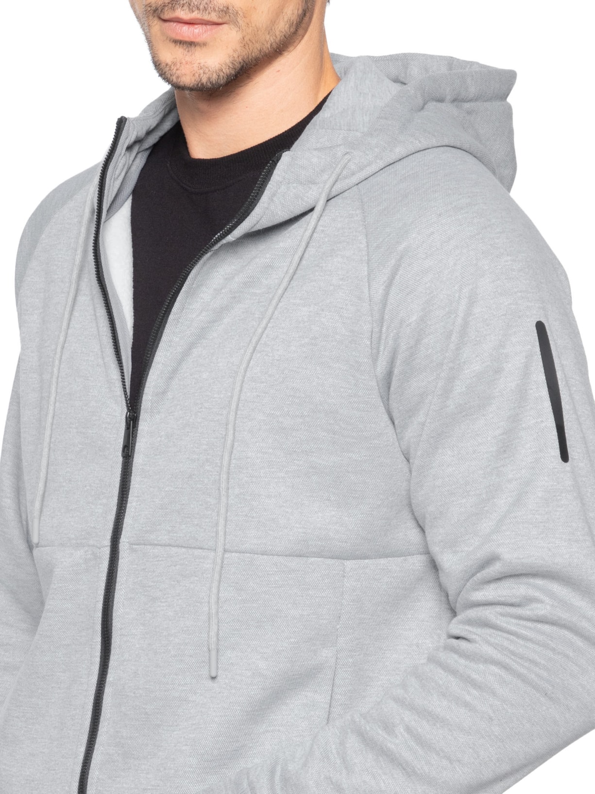 Conjunto Masculino Em Moletom Básico Cinza Basiq Men