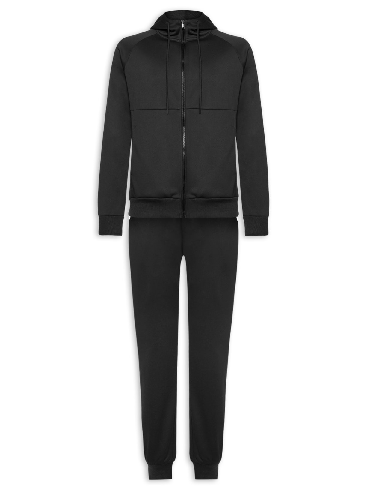 Conjunto Masculino Em Moletom Básico - Preto