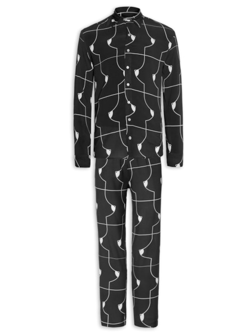 Conjunto Masculino Full Look Boobies Trap - Preto