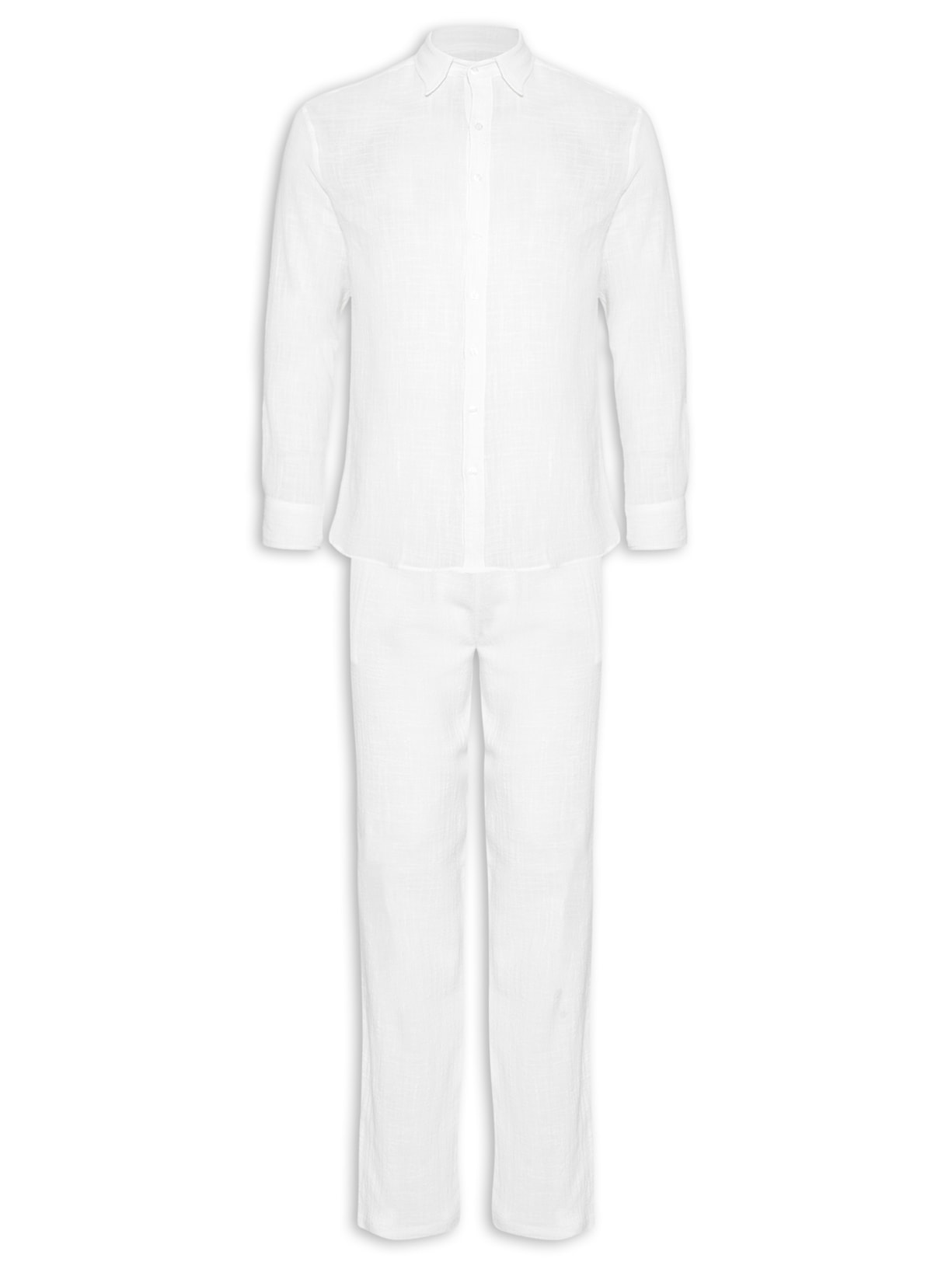 Conjunto Masculino Full Look Liso - Branco