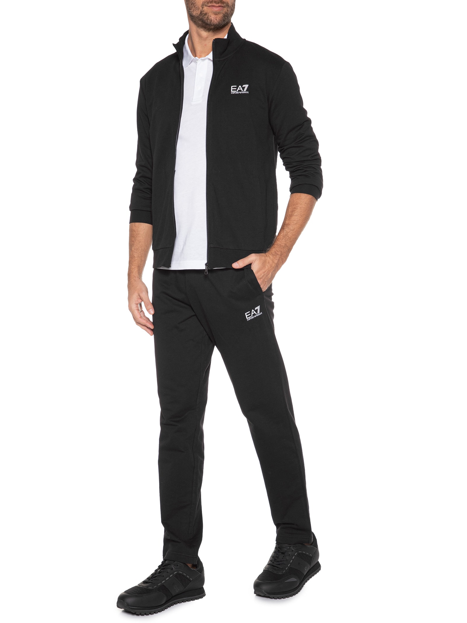 Conjunto Masculino Jaqueta E Calça - Ea7 Emporio Armani - Preto