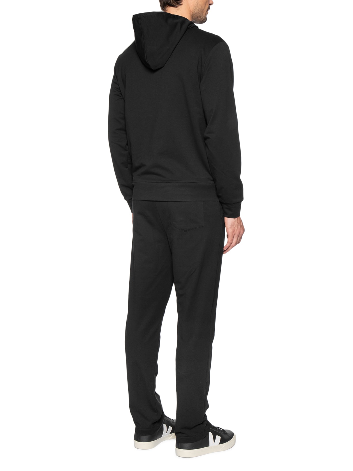 Conjunto Masculino Moletom Com Gorro Básico Preto Basiq Men