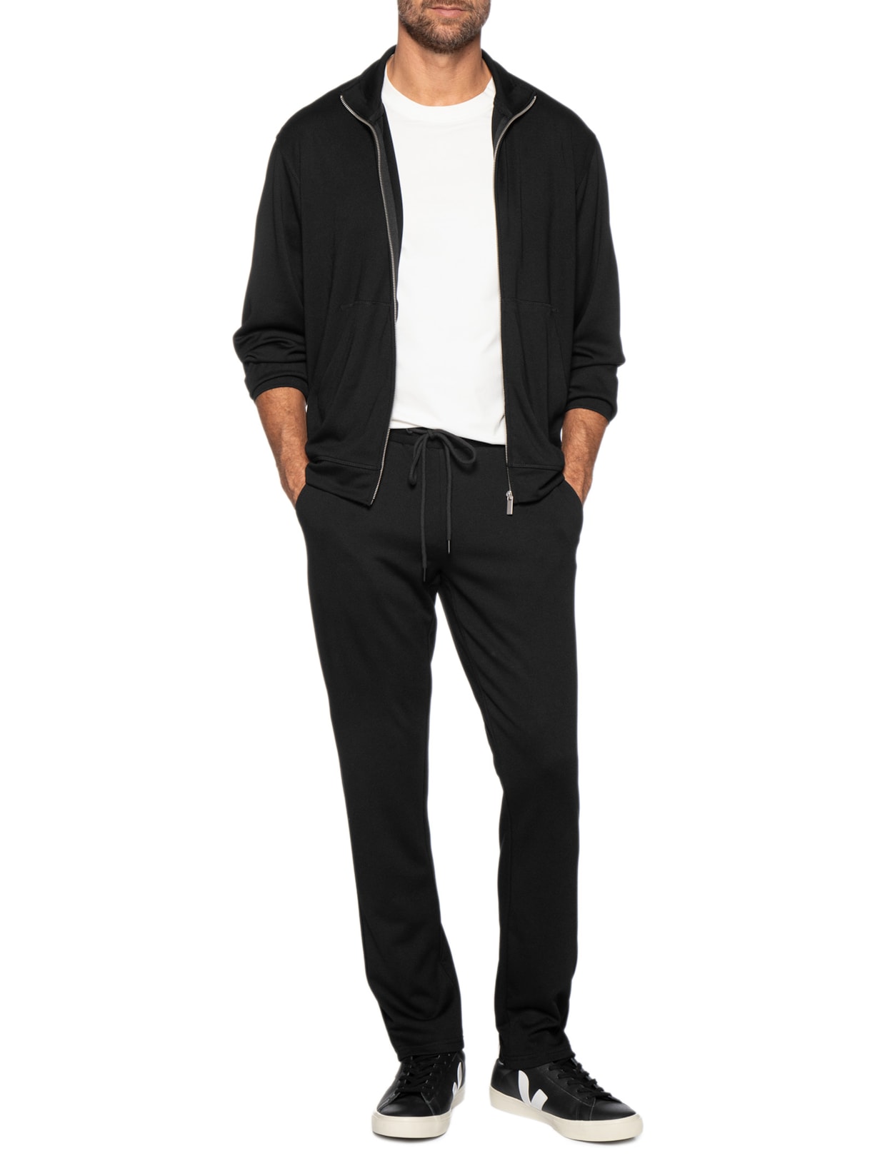 Conjunto Masculino Moletom Preto '2 Essential