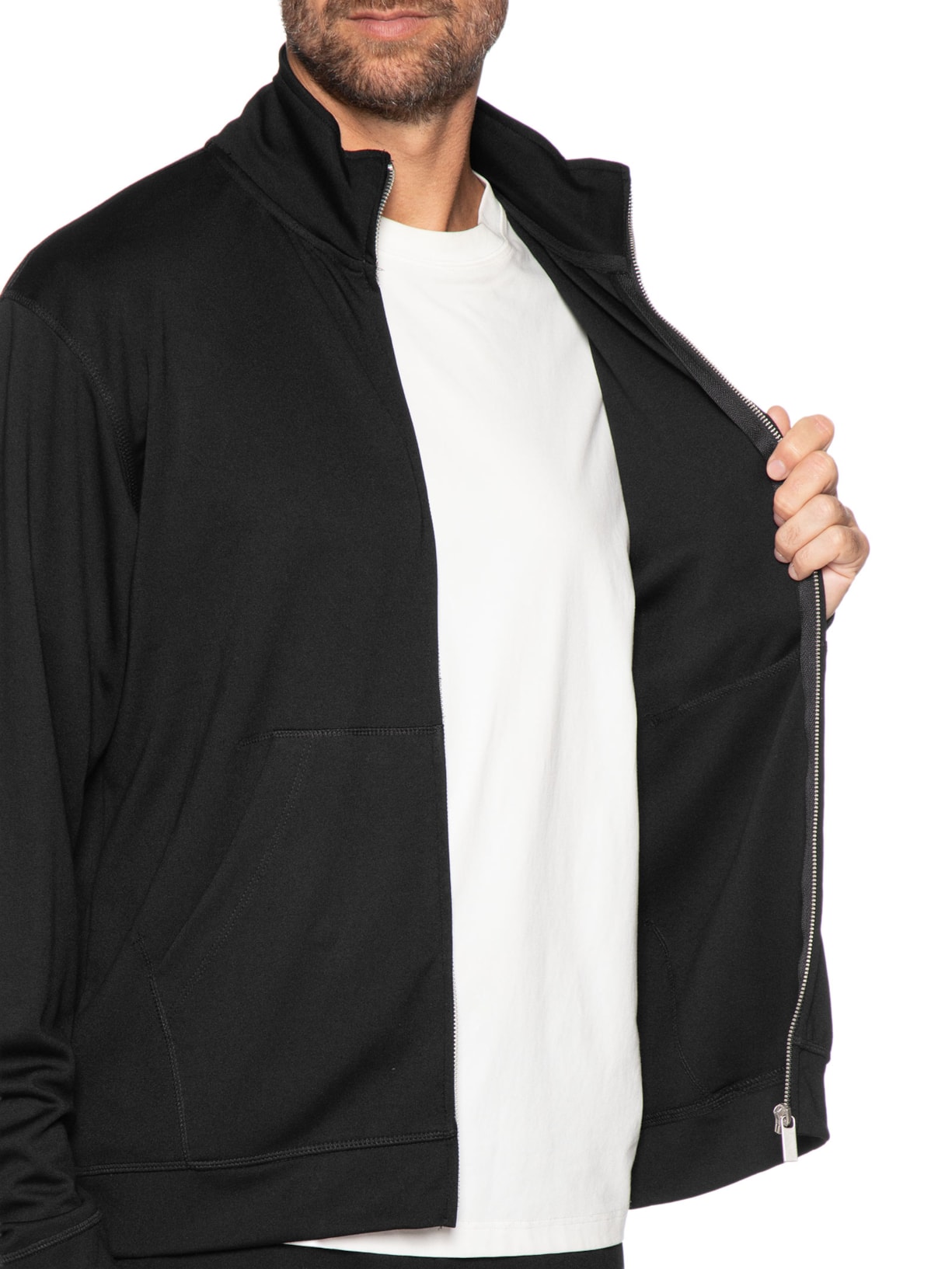 Conjunto Masculino Moletom Preto '2 Essential