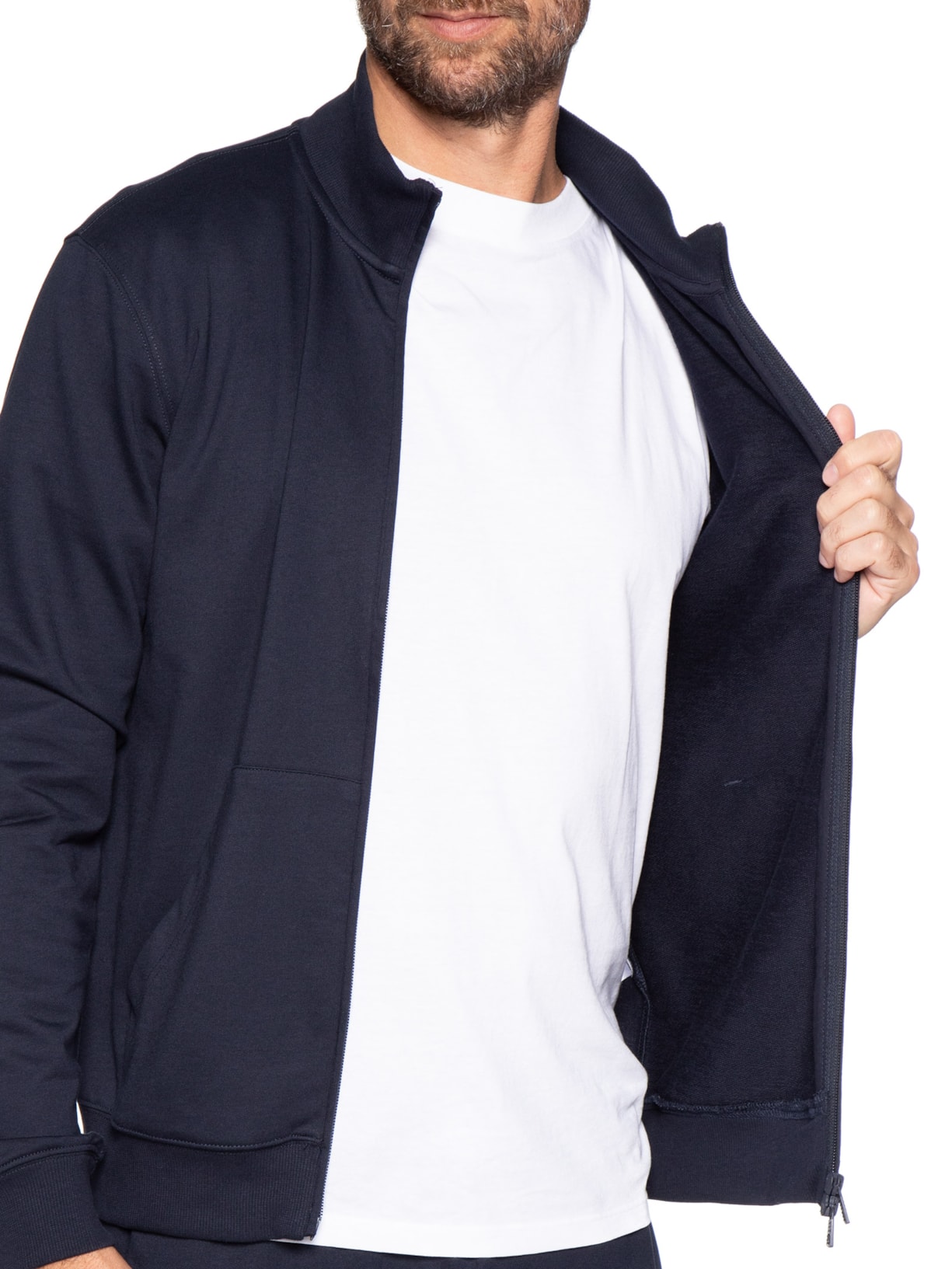 Conjunto Masculino Moletom Train Visibility Azul Ea7 Emporio Armani