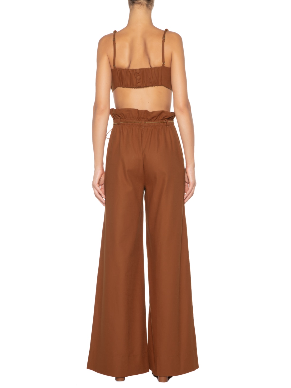 Conjunto Top Calça Layla Marrom Oasis