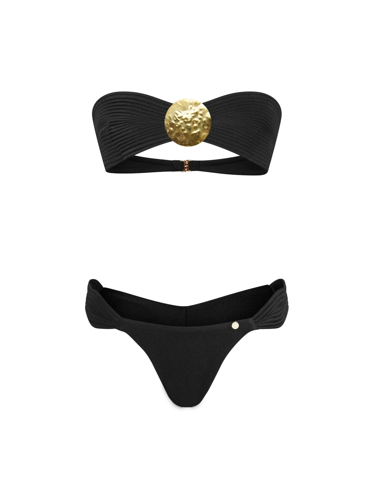 Conjunto Top Ciclos E Calcinha Maxi Maat Preto Suntime