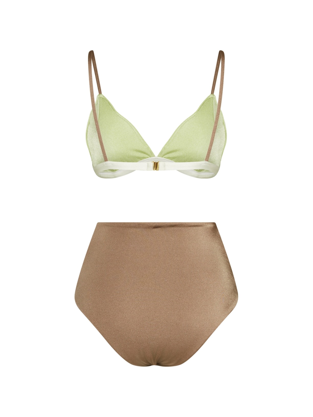 Conjunto Top Triângulo E Calcinha Hot Pant Maat Pistache Suntime