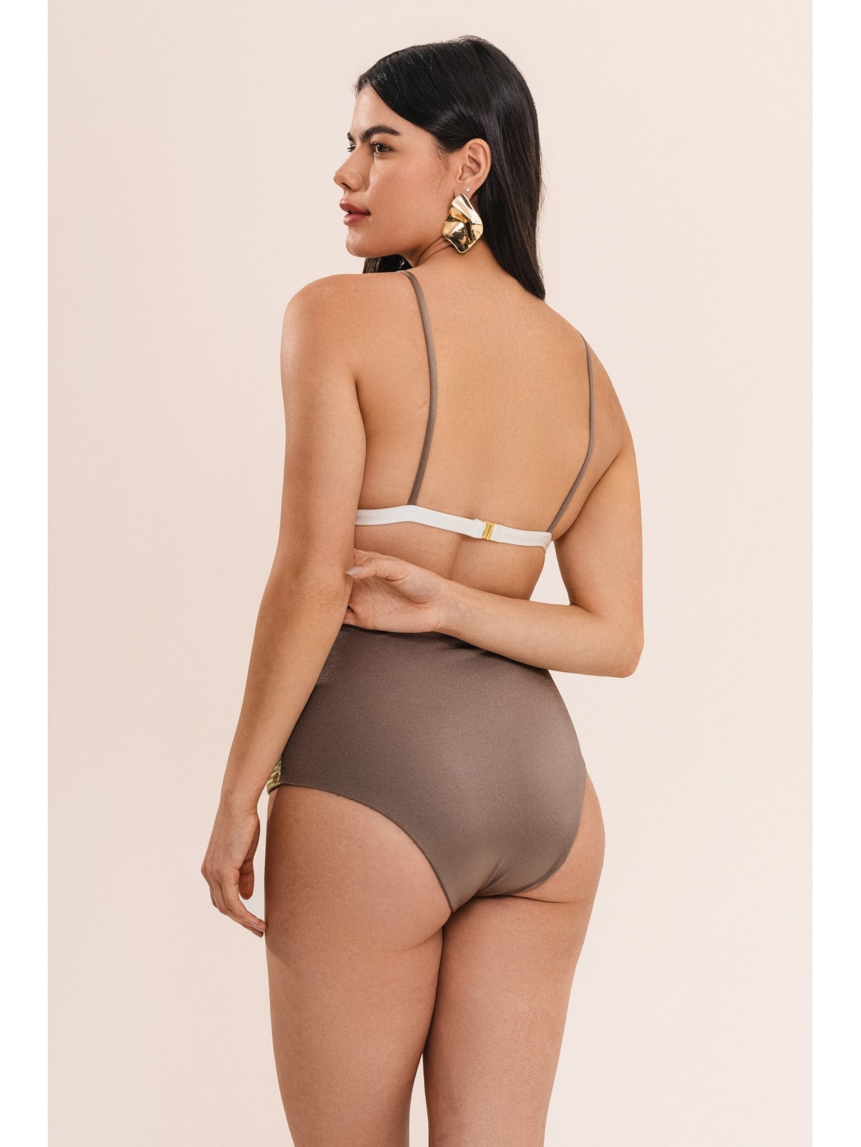 Conjunto Top Triângulo E Calcinha Hot Pant Maat Pistache Suntime