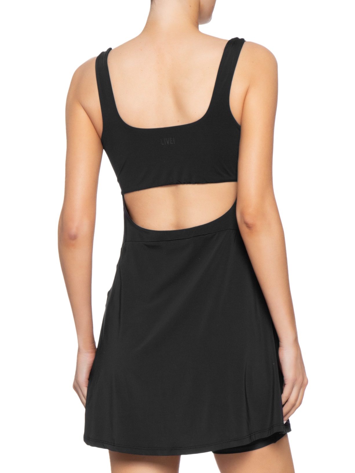 Conjunto Vestido e Shorts Wide Preto Live!