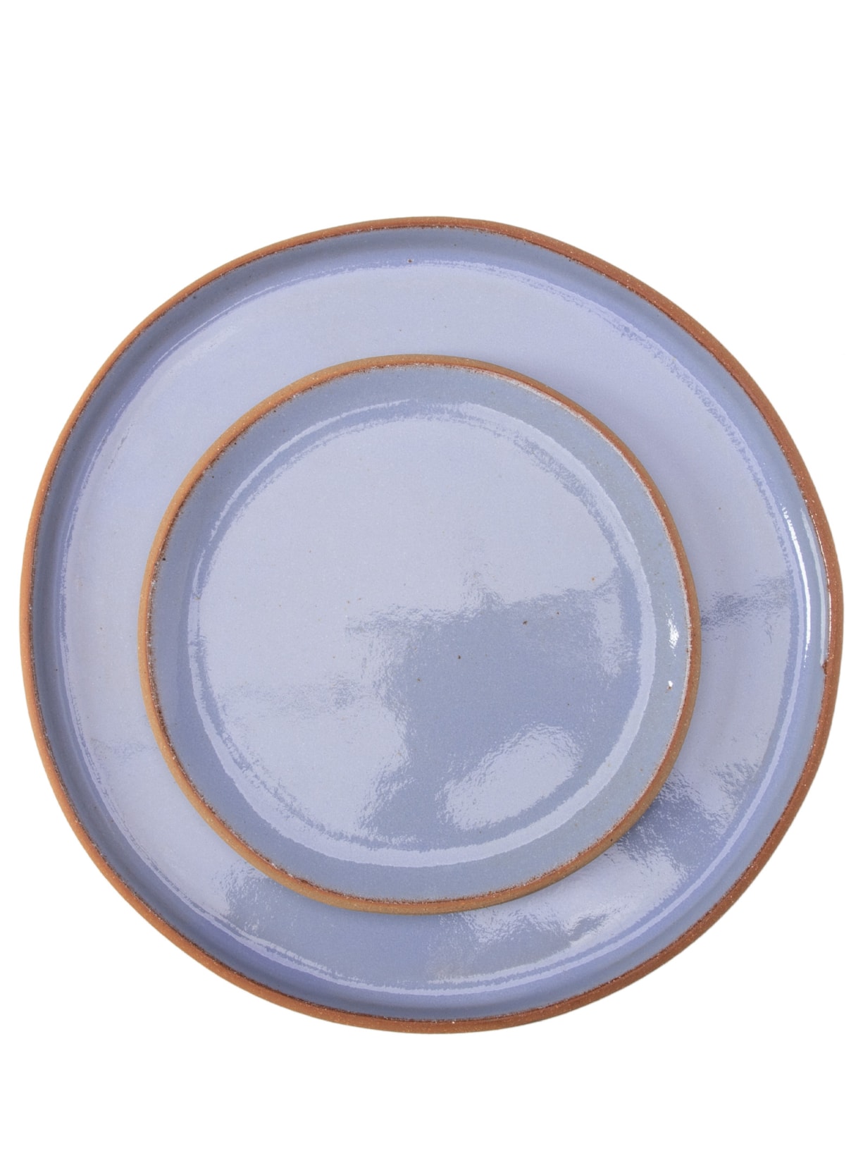 Conjuntos De Pratos Orgânicos 2 Unidades Azul Luli Ateliê