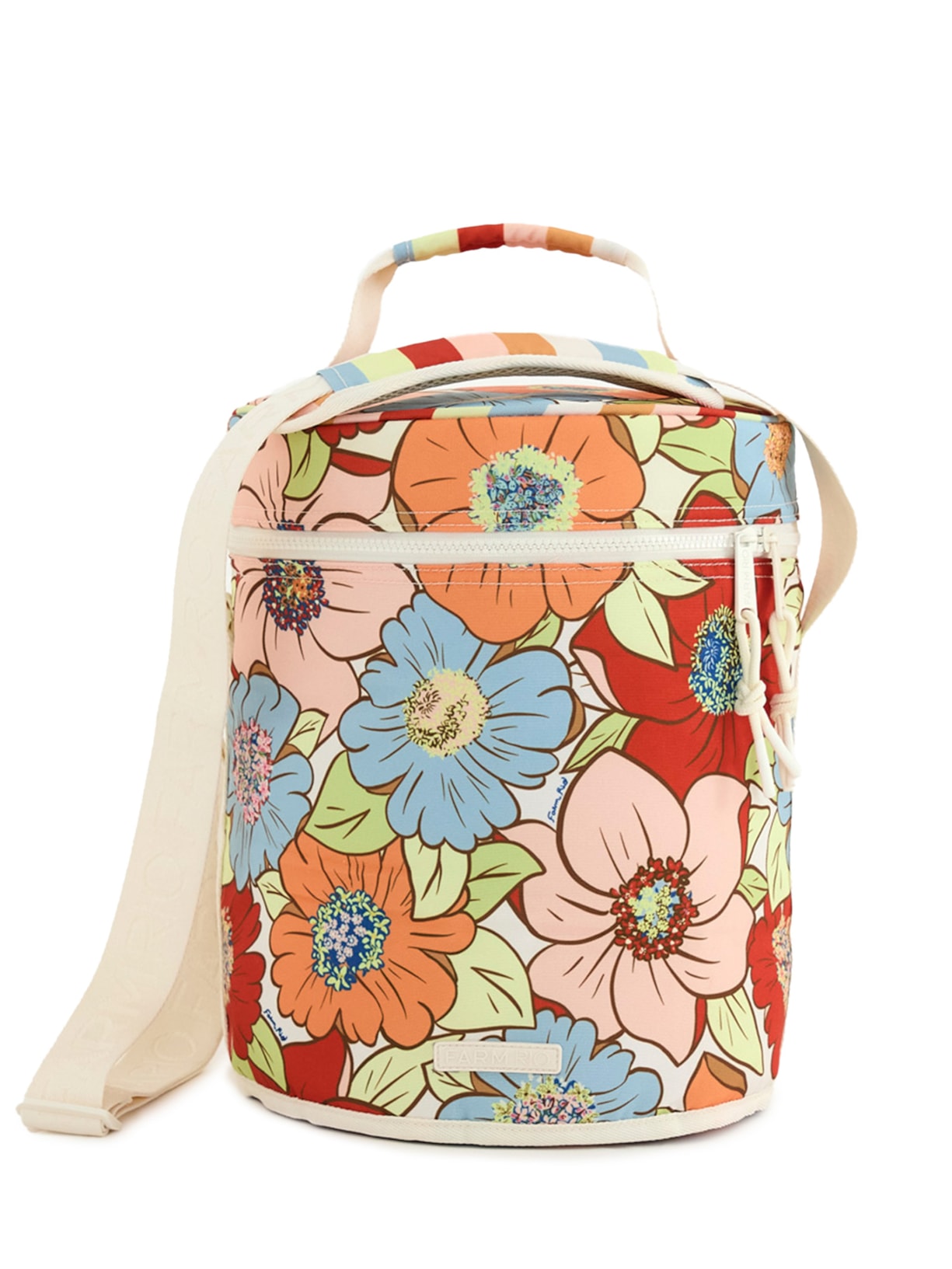 Cooler Farofa Floral Carolina - Branco