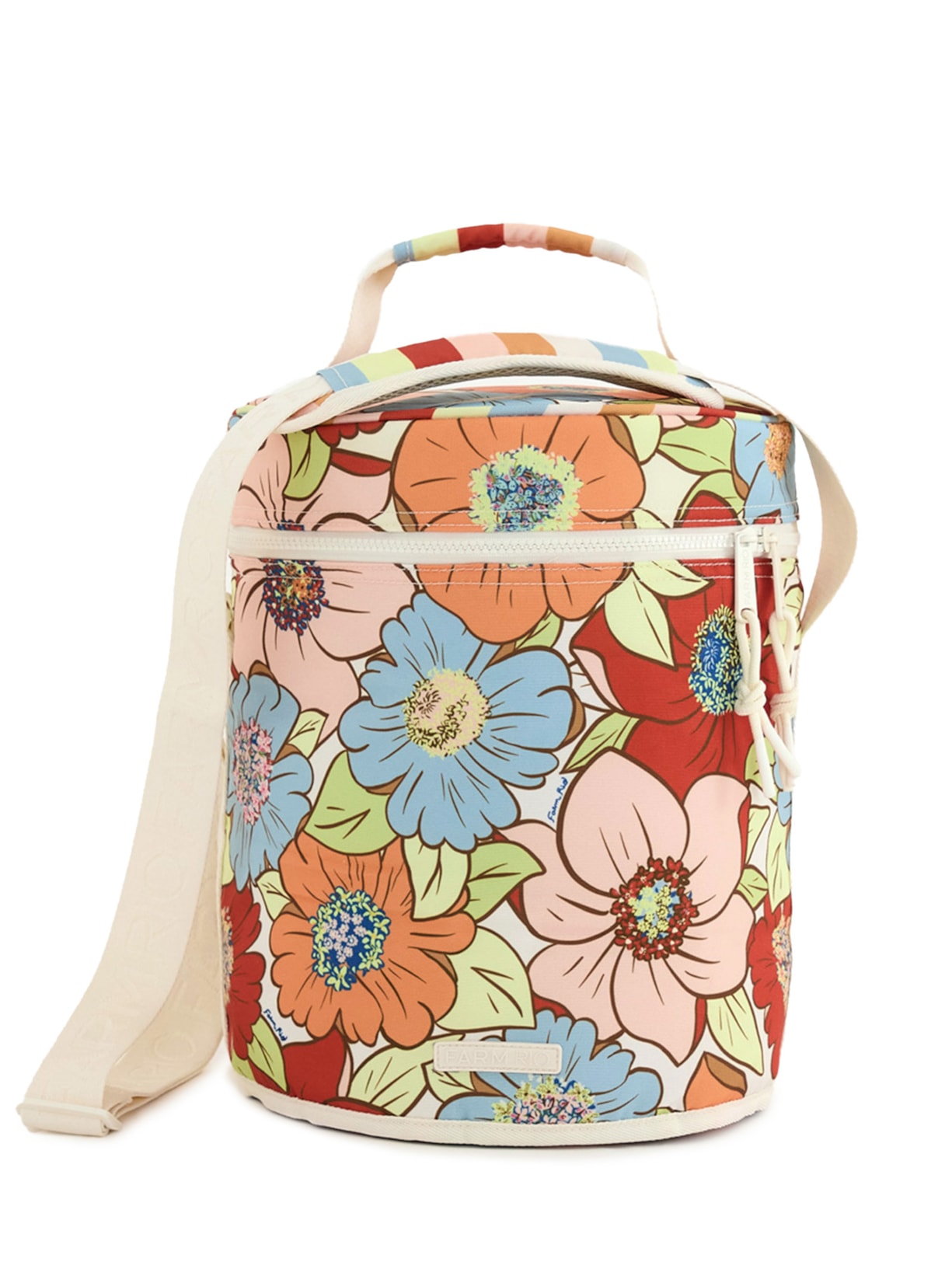 Cooler Farofa Floral Carolina Branco Farm Etc