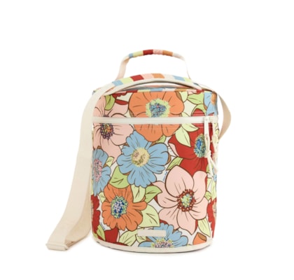 Cooler Farofa Floral Carolina - Branco
