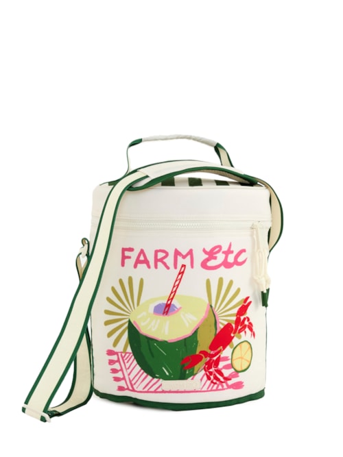 Cooler Farofa Lenço Comida de Praia – Branco