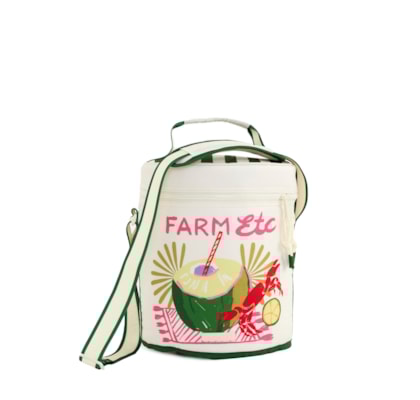 Cooler Farofa Lenço Comida de Praia – Branco