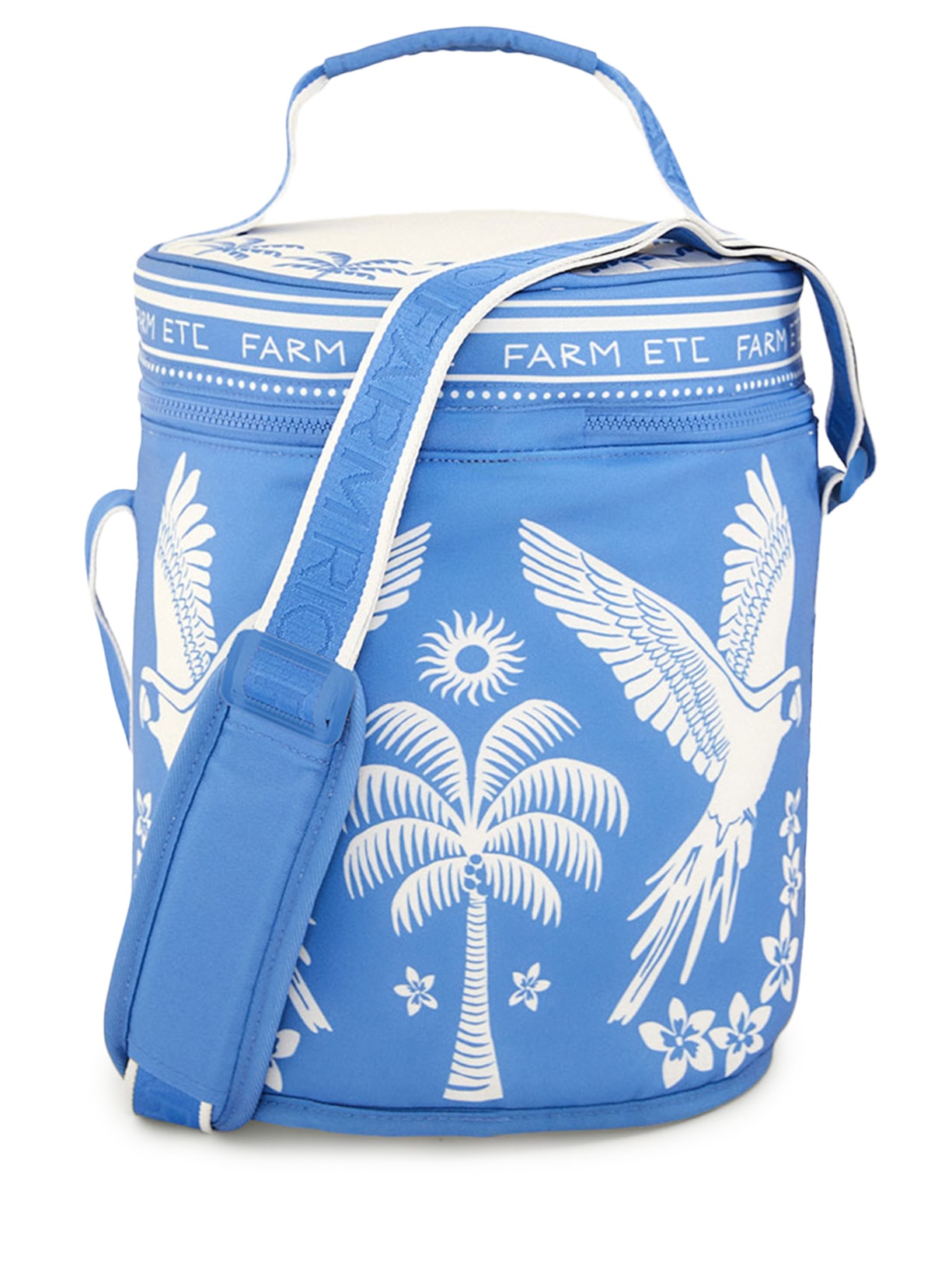 Cooler Farofa Lenço Tropical – Azul Farm Etc