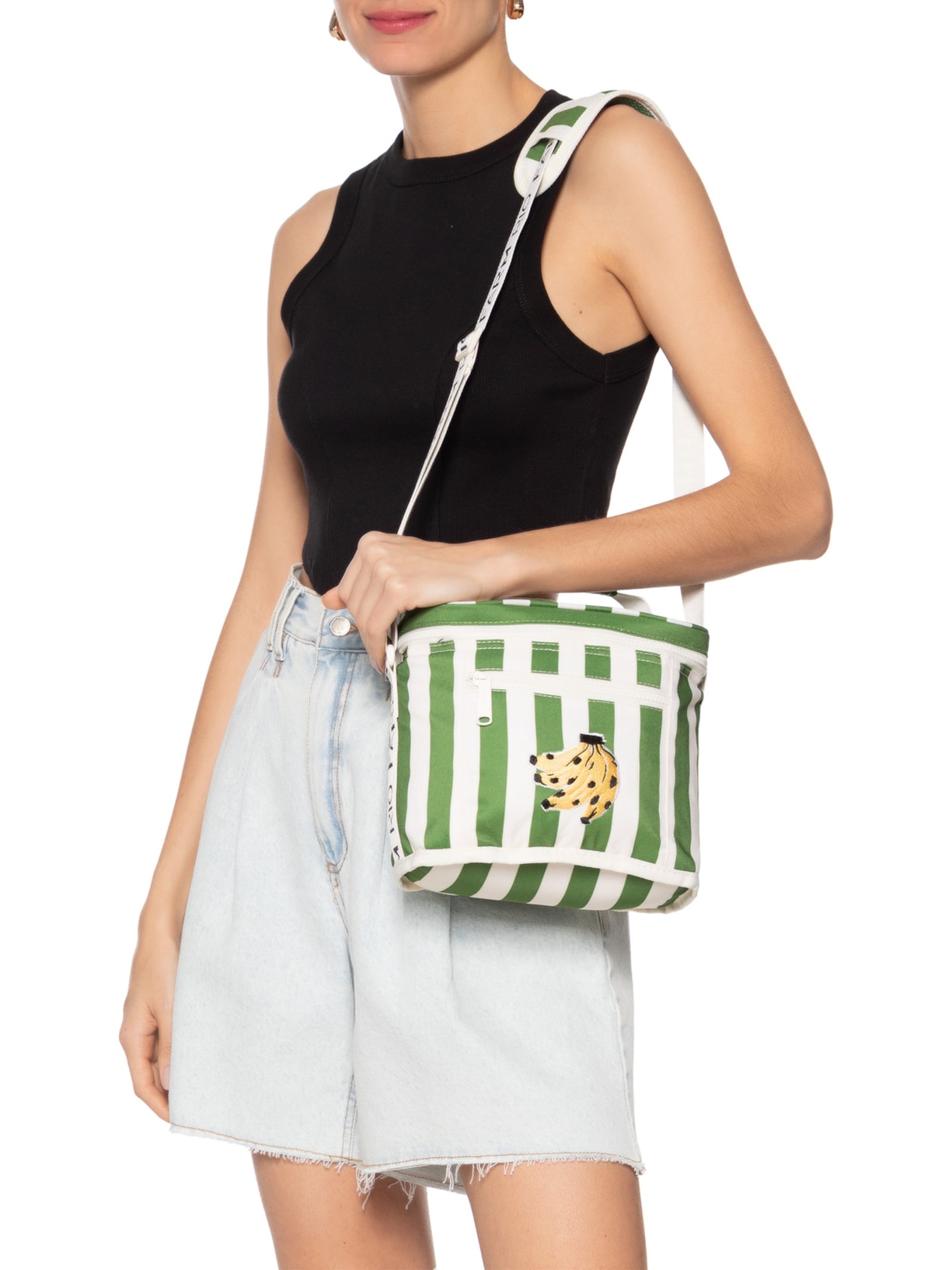 Cooler Mini Farofa Banana Tropical Verde Farm Etc