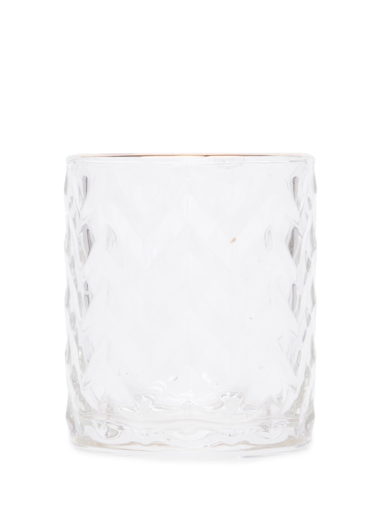 Copo Decorativo Lumen Chevron Em Vidro P 1 Peça