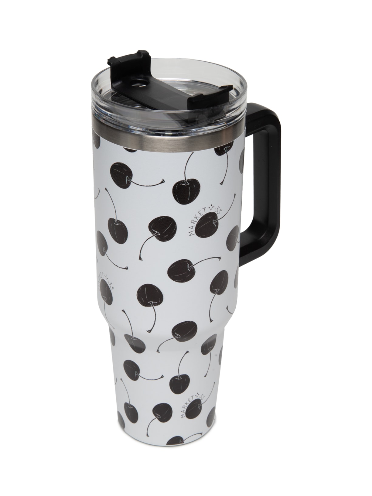 Copo Feminino Térmico Cherry 1200ml Branco Market 33