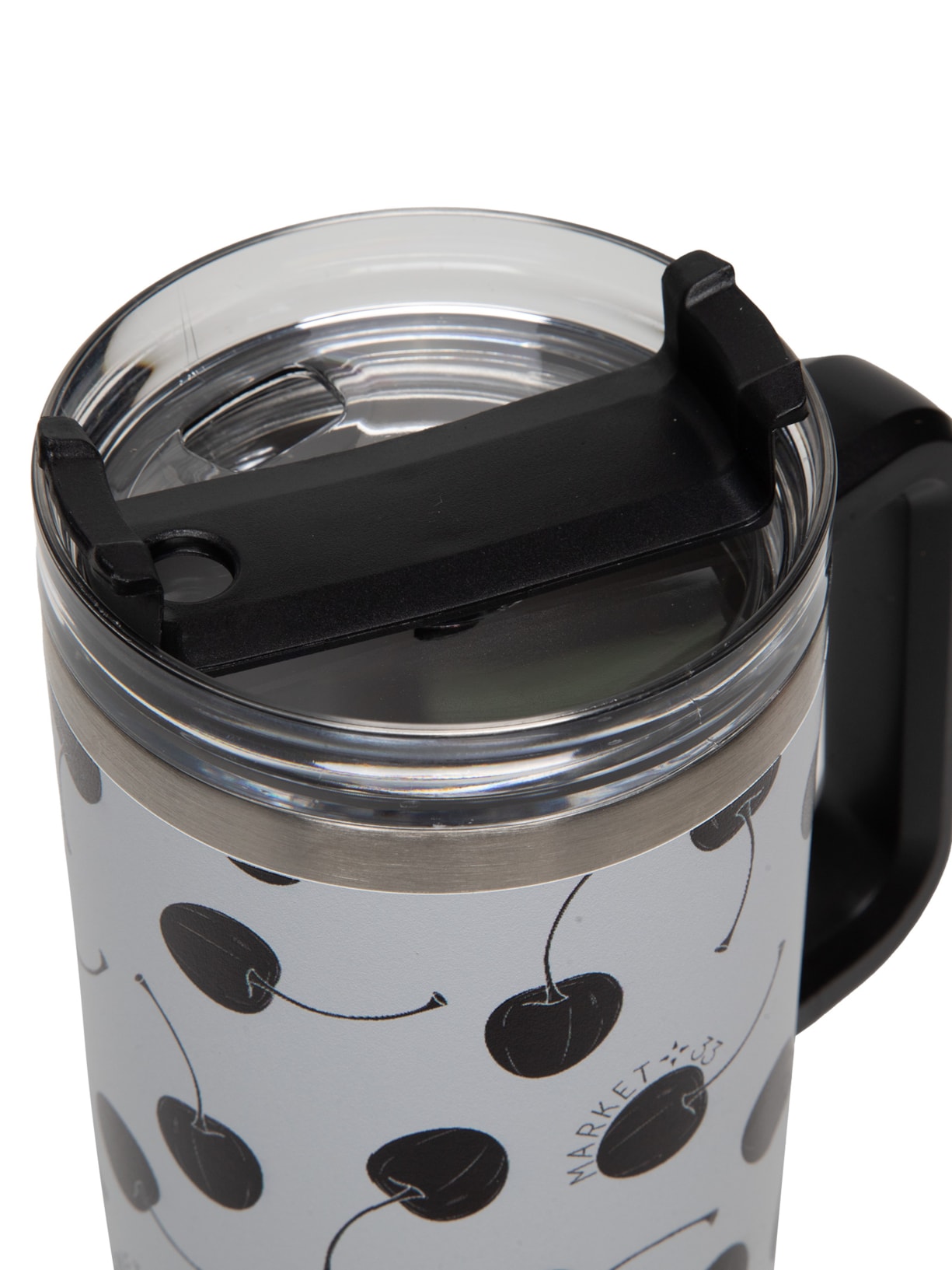 Copo Feminino Térmico Cherry 1200ml Branco Market 33