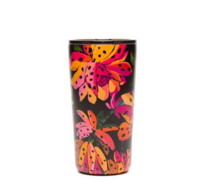 Copo Glub Flor De Banana 500ML - Preto