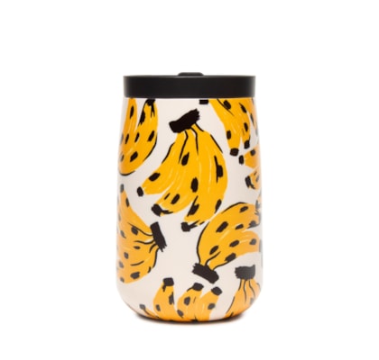 Copo Que Sede Bossa Banana 450ML - Branco