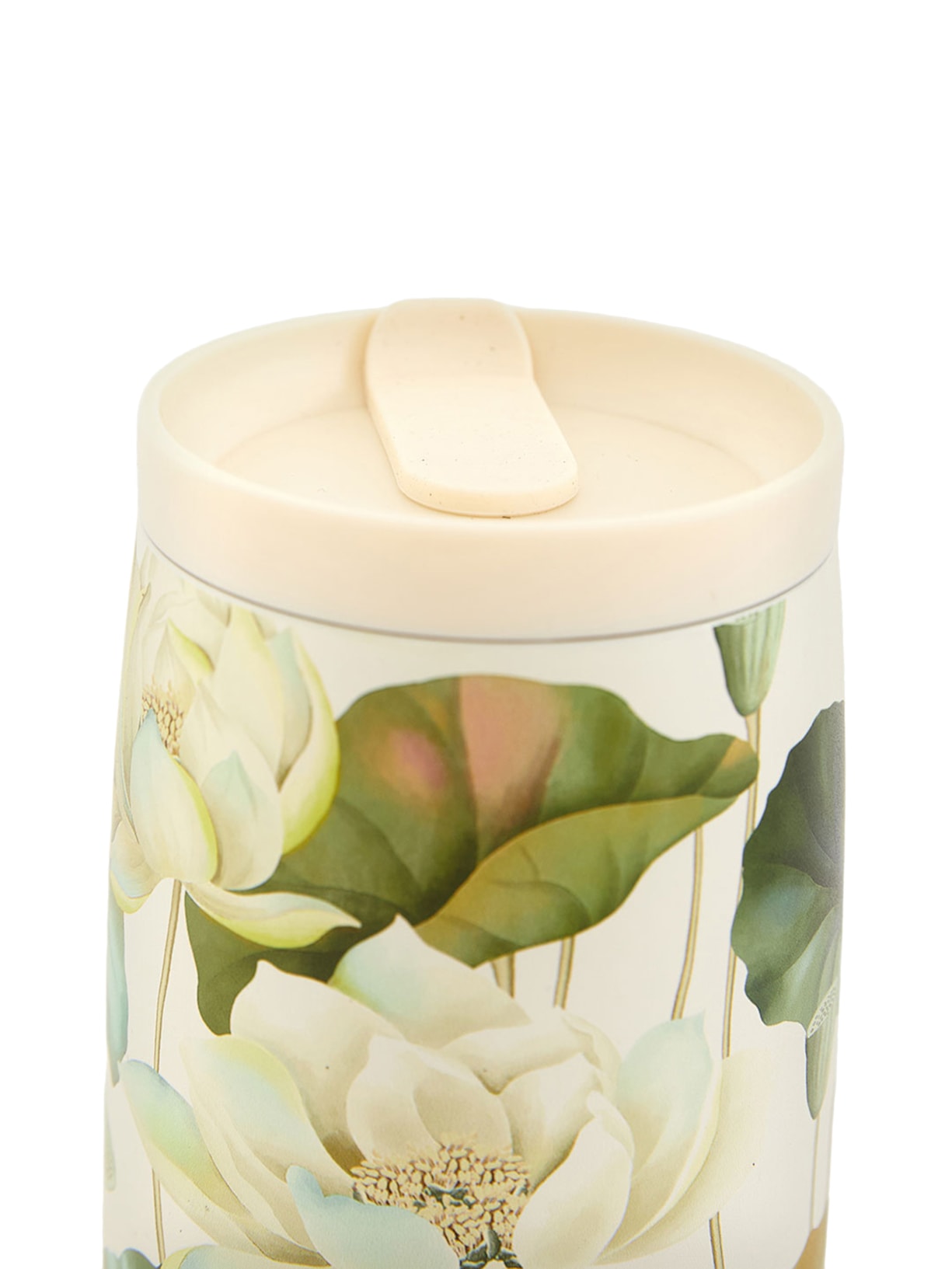 Copo Que Sede Flor De Lotus 450ml Bege Farm Etc