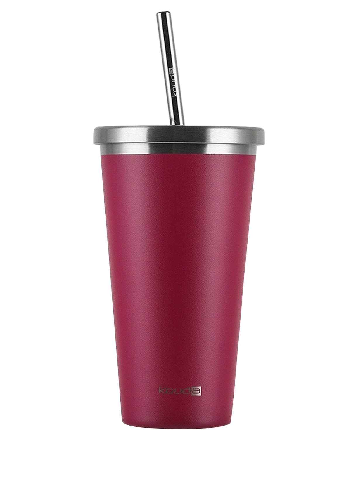 Copo Térmico com Canudo Kouda 570ml - Vermelho