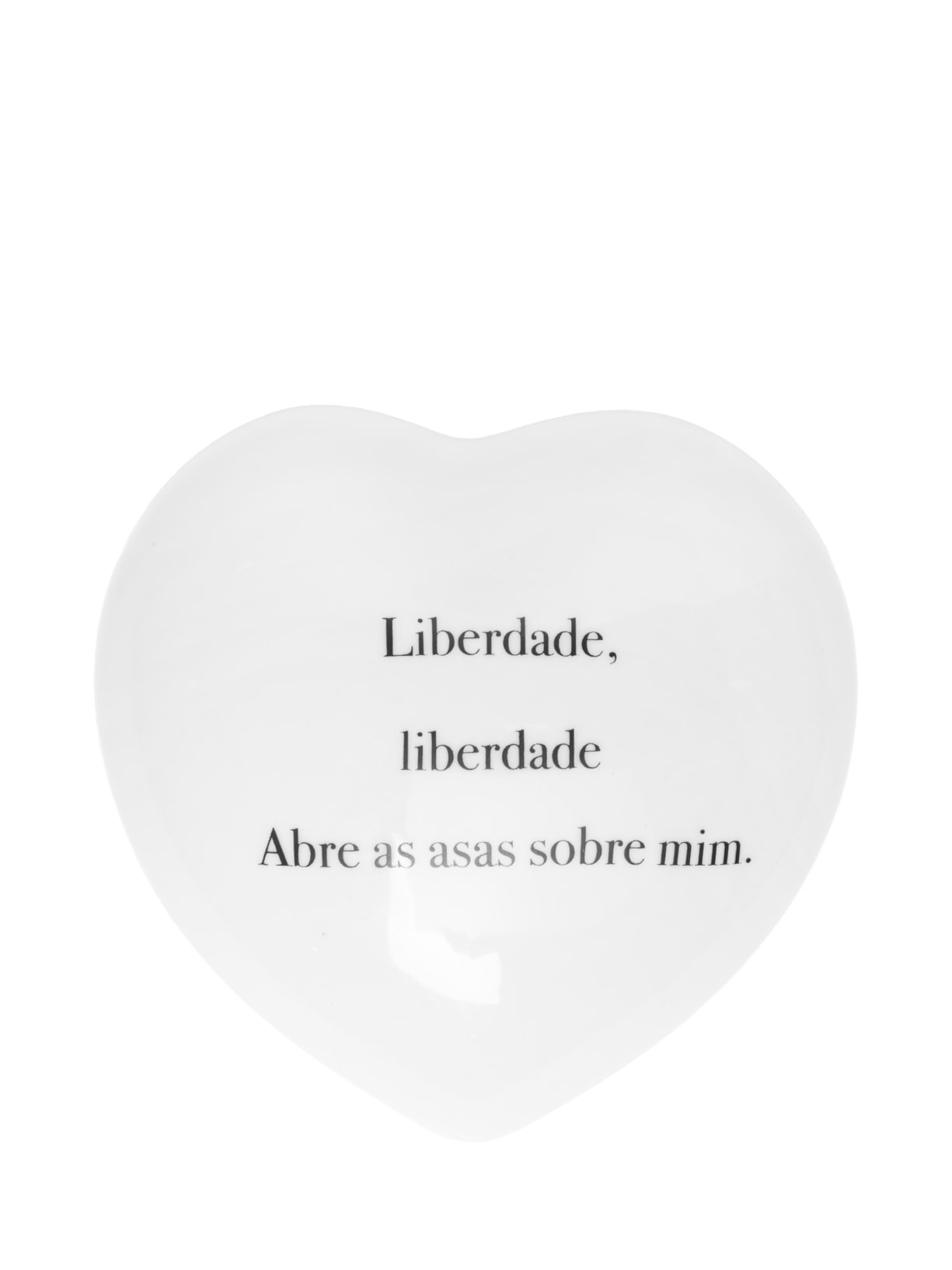 Coração G Liberdade Liberdade - Branco