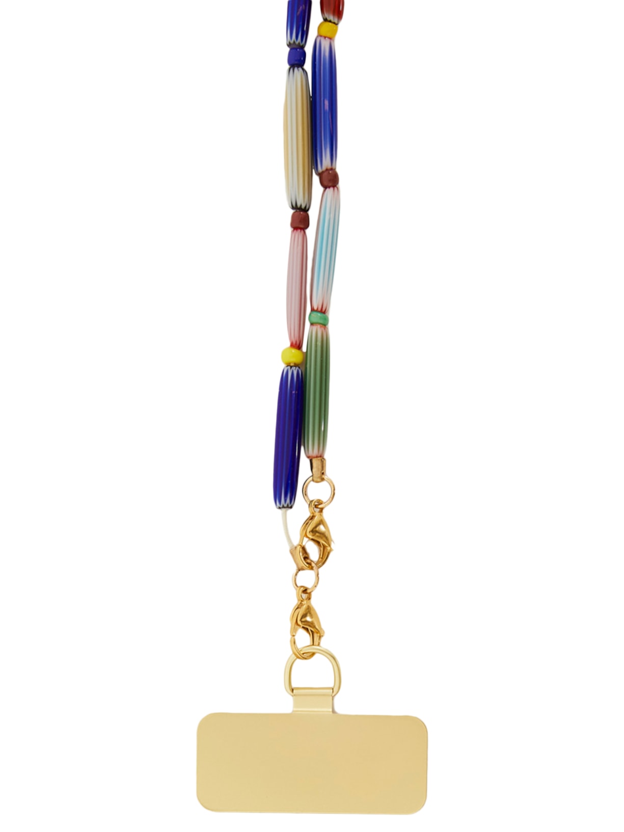 Corda De Celular Miçanga Comprida Azul Farm Etc