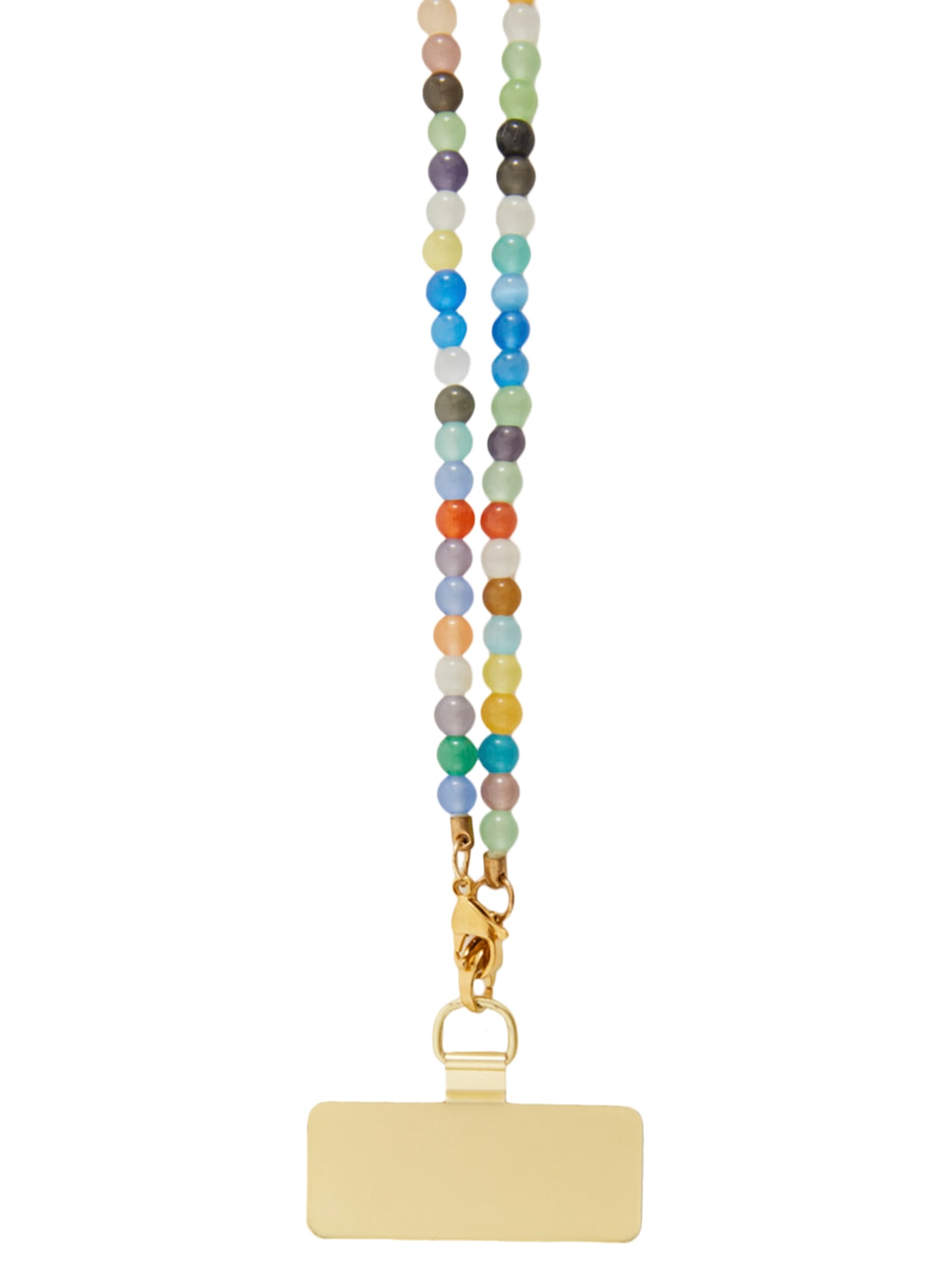 Corda De Celular Miçanga Multicolorida Azul Farm Etc