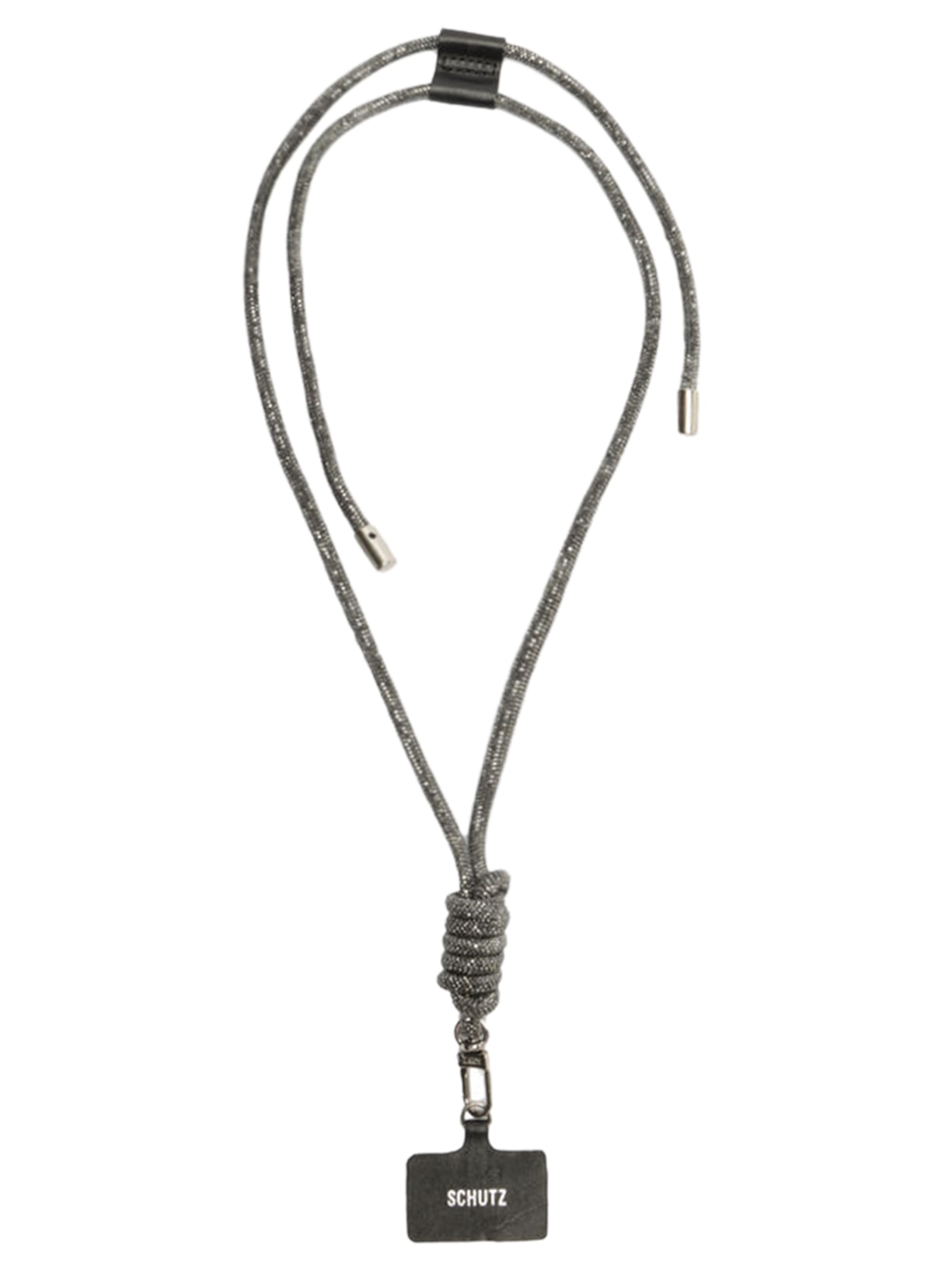 Cordão Celular Nancy Glam Cristais - Preto