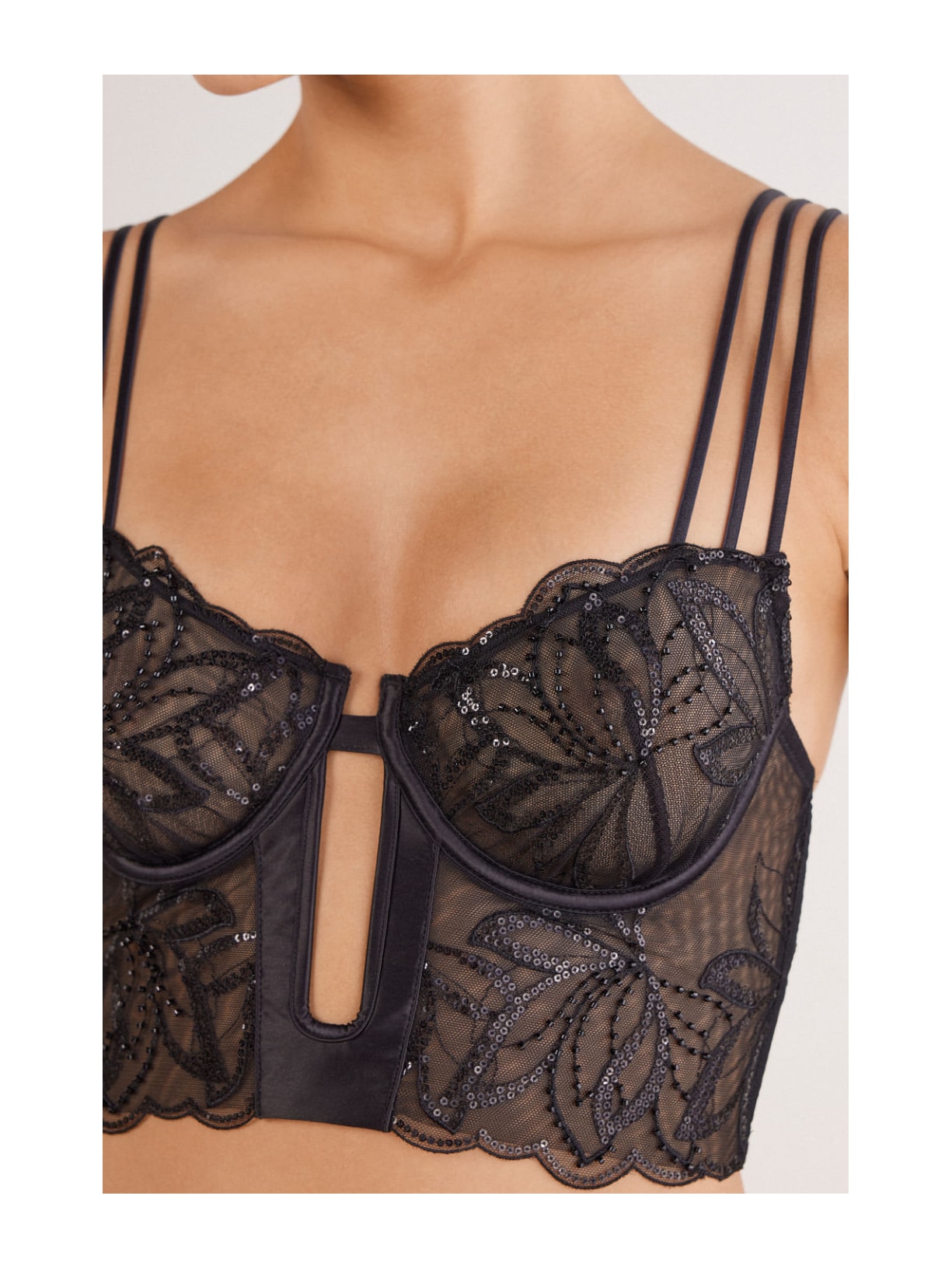 Corpete Balconette Dark Moon Girl Preto Intimissimi