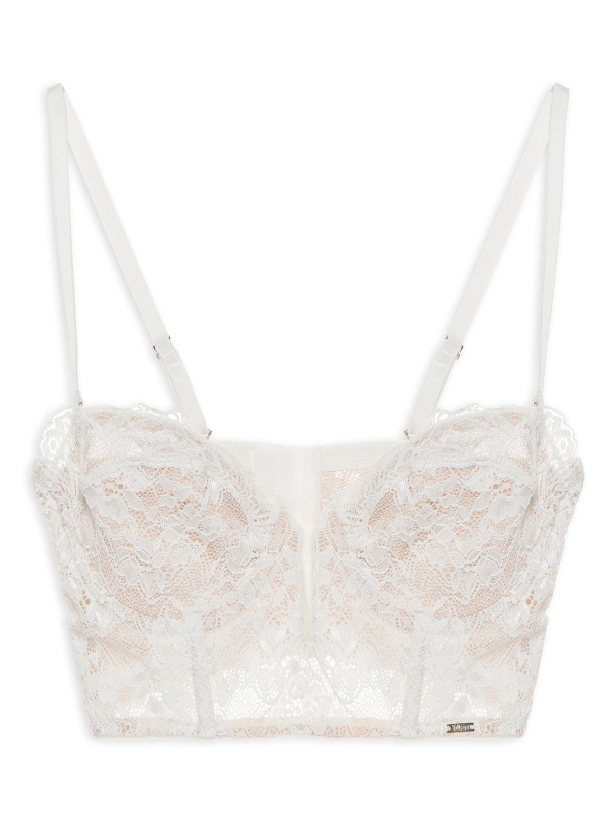 Corpete Leve Com Aro Off White Valisere