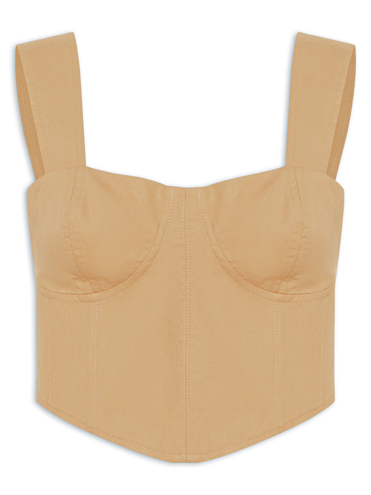 Corselet Lastex Costas - Bege