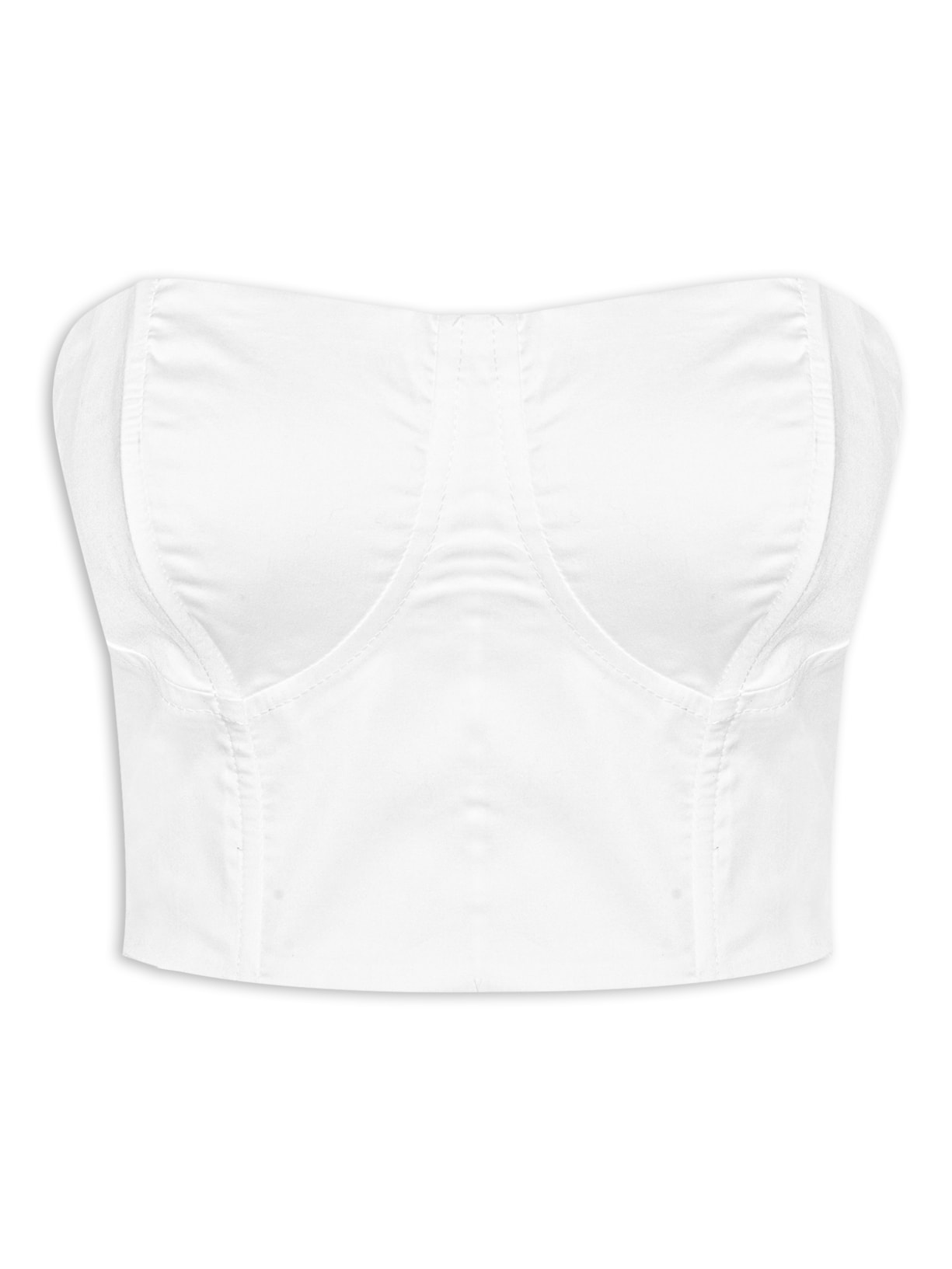 Corselet Sem Alça - Branco